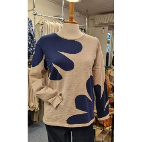 Mansted - Strikbluse, CAMEL/NAVY